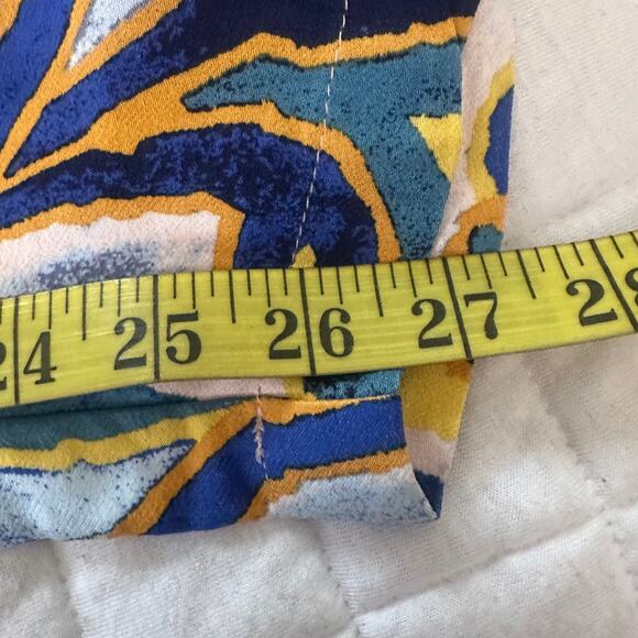 MAEVE ANTHROPOLOGIE Womens Pants 4 Rhiannon Satin Cropped Flare Bohemian Artsy - Picture 8 of 10